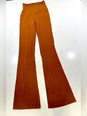 Lululemon Super High Rise Flared Nulu Pants - Rust